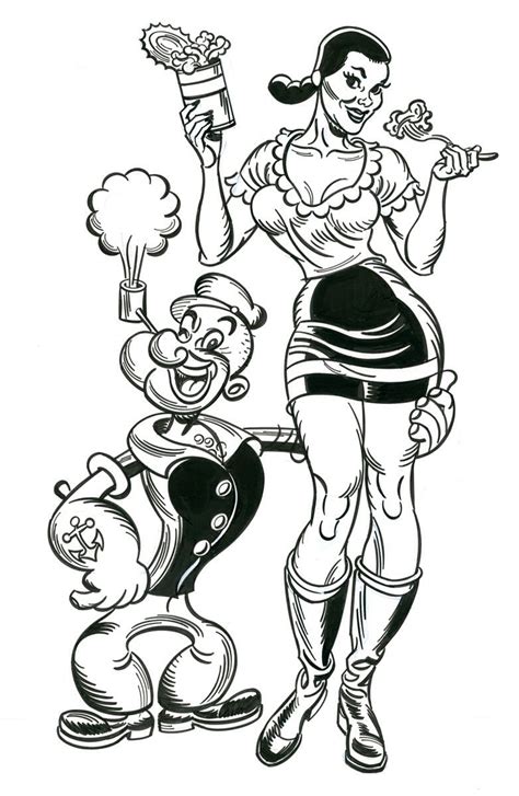 Jr Art Popeye Comic Olive Oyl
