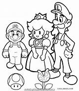 Pages Luigi Coloring Mario sketch template