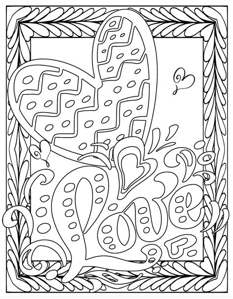 valentines  printable love coloring pages pretty printables