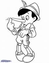 Pinocchio Coloring Pages Disneyclips Nose Growing sketch template
