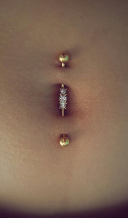 double belly button piercing tumblr