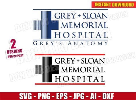 Grey Sloan Memorial Hospital Svg Cut File For Cricut