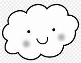 Cloud Clipart Cartoon Drawing Printable Rain Clip Nube Nubes Para Colorear Cute Sky Transparent Coloring Background Pages Painting Kawaii Dust sketch template