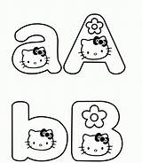 Kitty Alphabet Remarkable sketch template