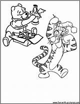 Coloring Pages Tigger Christmas Popular Coloringhome Comments sketch template