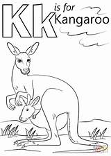 Kangaroo Coloring Letter Pages Preschool Alphabet Printable Animals Abc Kids Animal Letters Kindness Color Worksheet Supercoloring Nativity Baby Sheets Crafts sketch template