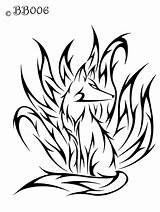 Fox Tribal Tattoo Designs Drawing Ninetails Commission Nine Cool Tailed Deviantart Drawings Draw Cliparts Tattoos Clipart Own Raposa Board Tatuagem sketch template