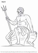Poseidon sketch template
