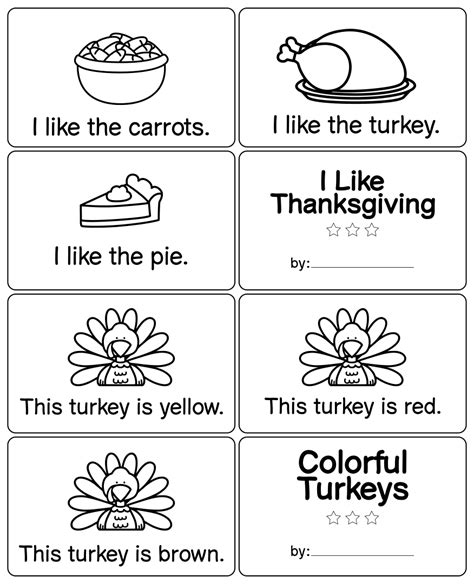 thanksgiving printable kindergarten