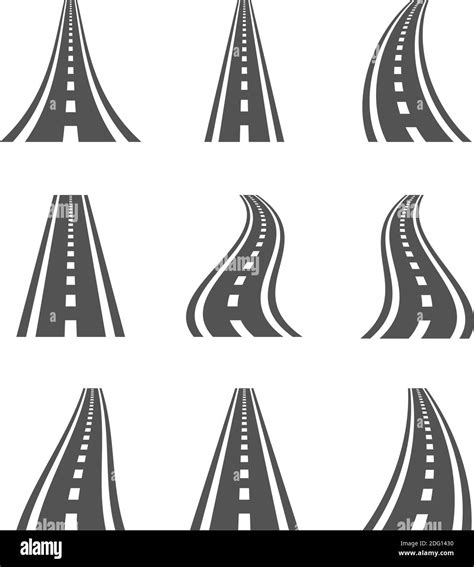 symboles de route courbee autoroute  route illustration des