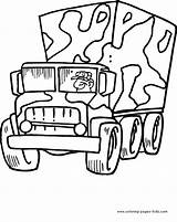 Coloring Pages Military Truck Kids Transportation Army Printable Color Adults Colouring Print Sheets Vehicles Kid Car Found Getcolorings sketch template