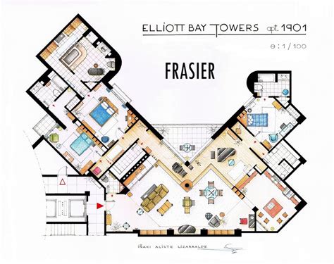 9 Famous Floorplans From Your Favorite Tv Shows