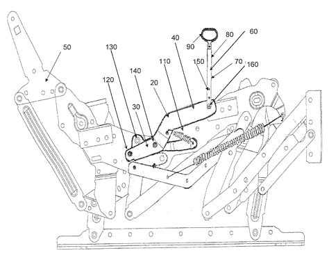 patent  flexible pull strap recliner mechanism release system google patents