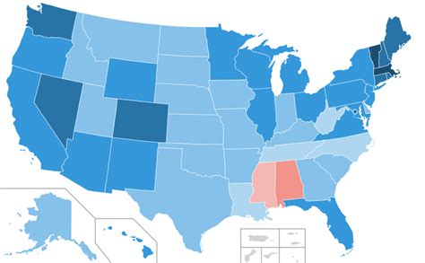 support for marriage equality in the us by state 2008
