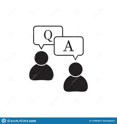 Questions And Answers Icon Faq Q And A Speech Outline
