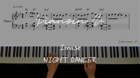 imase night dancer piano cover sheet youtube