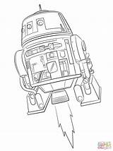 Star Wars Droide Color Coloriage Coloring Rebels Chopper Lego Posters Awesome Gratuit Imprimable sketch template