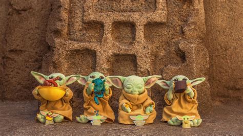 baby yoda  eating frogs     collection