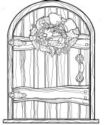 christmas door coloring pages coloring pages painted rocks fairy doors