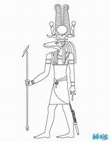 Coloring Egyptian God Pages Library Clipart Sobek Gods sketch template