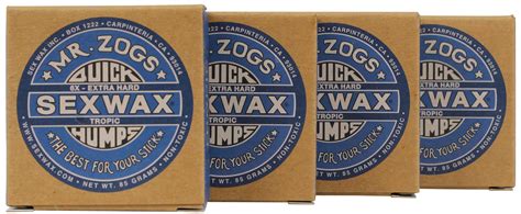mr zogs sex wax quick humps four tropic bars for sale at surfboards