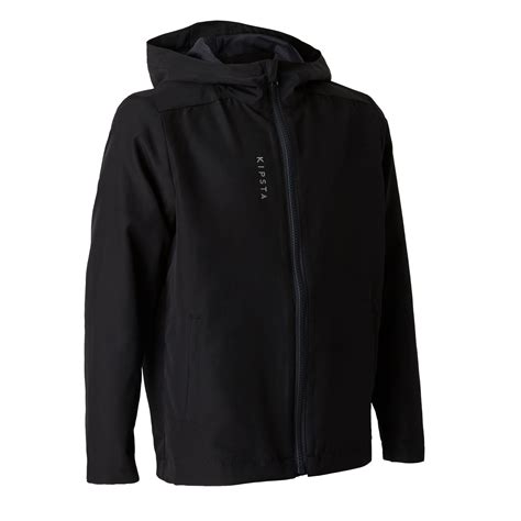 jackets windproof jacket  black kipsta decathlon