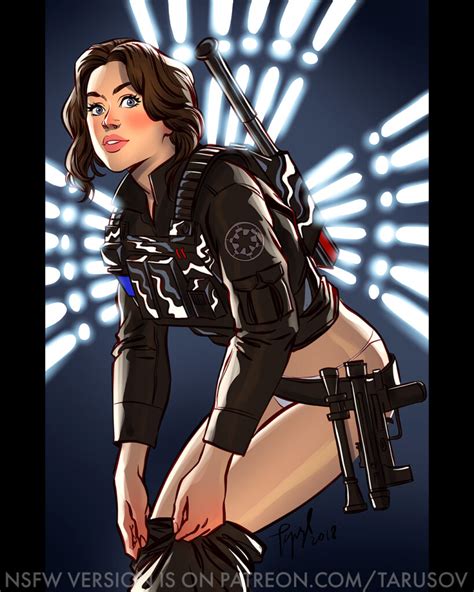 star wars pin up por andrew tarusov explosión comics