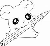 Hamtaro Coloring Pages Cute Having Fun Pencil Online Sunglasses Wear Coloringpages101 Anime Strawberries Panicking Sitting Guitar Game sketch template