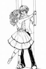 Puppet Marionette Drawing Dancer Drawings Anime Creepy Puppets Coloring Girls Doll Pages Manga Deviantart Cute Getdrawings sketch template
