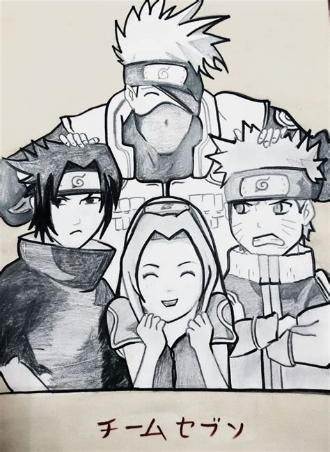Team 7 Naruto Shippuden Team 7 Anime Art