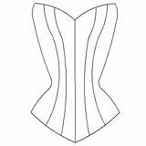 Corset Pattern Sewing Paper Overbust Custom sketch template