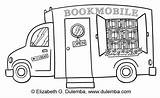 Bookmobile sketch template