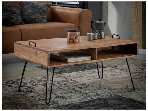 table basse dongala en bois massif meuble pour le salon lotusea