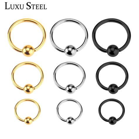 Buy Luxusteel New 9pcs Stainless Steel Nose Rings For