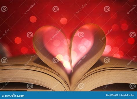 heart  book pages stock photo image  book lights