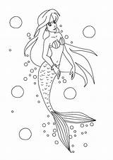 Meerjungfrau Malvorlage H2o Ausmalen Meerjungfrauen Abenteuer Topmodel Mädchen Mermaid Arielle sketch template