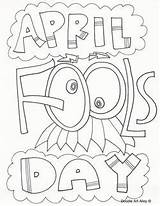 April Fools Coloring Pages Doodle Alley Kids Sheets Choose Board Crafts Preschool 1st sketch template