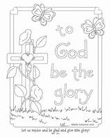 Coloring Pages Sunday School Christian God Bible Kids Printables Printable Sheets Color Glory Jesus Worksheets Adult Easter Book Adults Activity sketch template