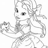 Disney Coloring Princess Baby Pages Princesses Babies Ba Getdrawings Getcolorings Color Printable Print Colorings sketch template