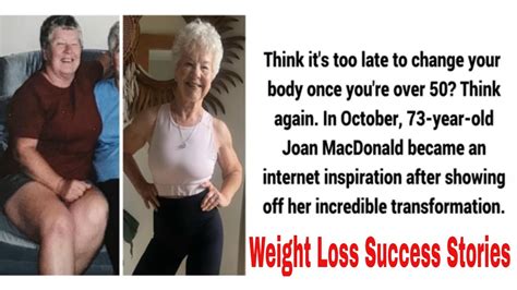 weight loss success stories the 73 year old woman who lost 55 pounds