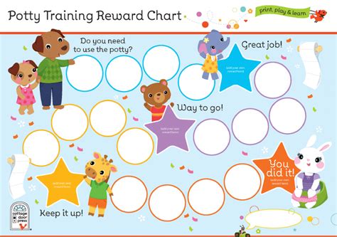 potty training printable reward chart educative printable