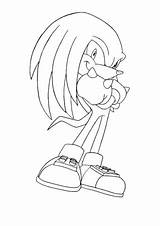 Knuckles Coloring Sonic Echidna Pages Supercoloring Library Clipart Popular Categories sketch template