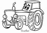 Tractor Trator Animado Colorir Traktor Mewarnai Tegning Enkel Traktorer Tudodesenhos Downlaod Getcolorings Meios sketch template