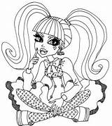 Monster High Coloring Pages Kids Color Print Printable sketch template