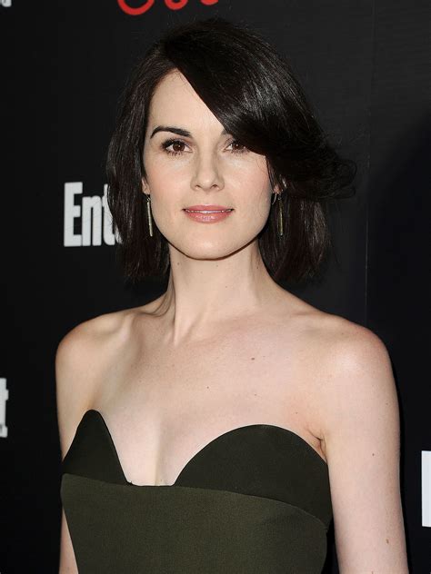 michelle dockery  sag nominees party  night   colourful makeup  popsugar