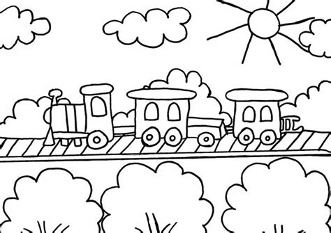 easy  print train coloring pages tulamama