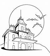 Dracula Mansion Spooky Designlooter Getcolorings Colo sketch template