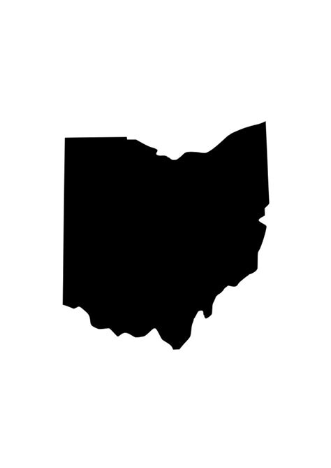 state  ohio  outline laptop cup decal svg digital  etsy