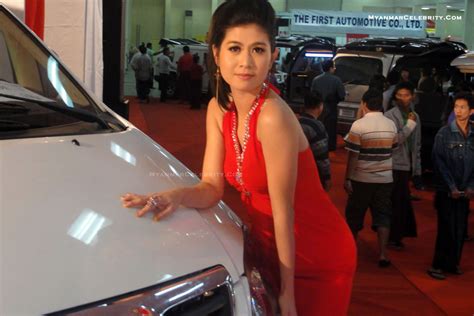 Myanmar Pretty Car Model Girls Automobile Show 2011 Yangon