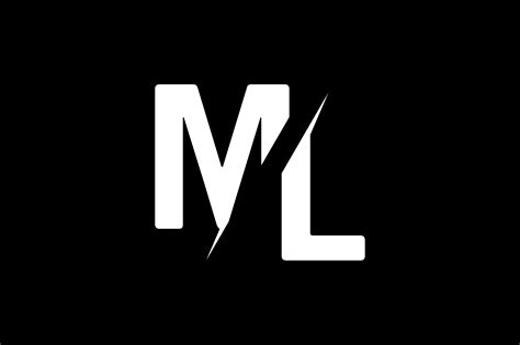 monogram ml logo design graphic  greenlines studios creative fabrica